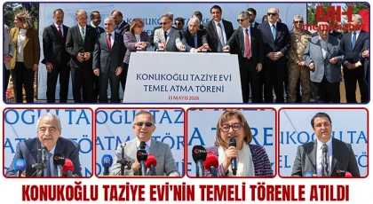 Konukoğlu Taziye Evi'nin temeli törenle atıldı