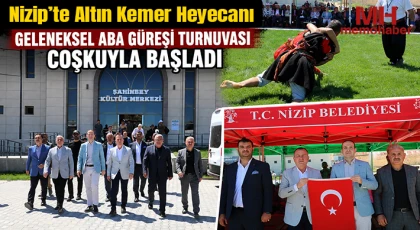 Nizip’te Altın Kemer Heyecanı: Geleneksel Aba Güreşi Turnuvası Coşkuyla Başladı