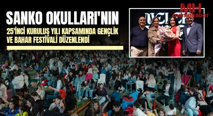 SANKO Okulları'nın 25'inci kuruluş yılı kapsamında gençlik ve bahar festivali düzenlendi