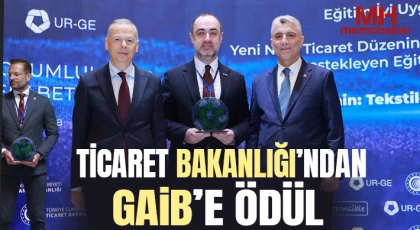 Ticaret Bakanlığı’ndan GAİB’e Ödül