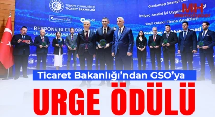 Ticaret Bakanlığı’ndan GSO’ya URGE ödülü