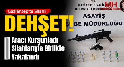 Gaziantep'te Silahlı Dehşet: Şüpheli Kısa Sürede Yakalandı