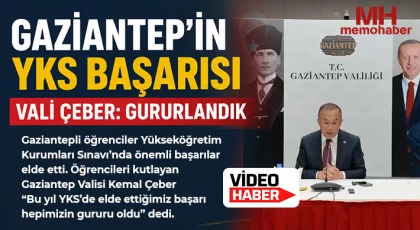 Gaziantep’in YKS başarısı: Vali Çeber: Gururlandık
