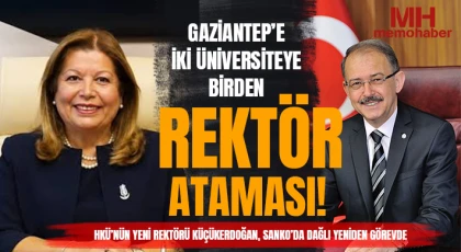 Hasan Kalyoncu ve SANKO Üniversitesi’nde Rektör Kararı