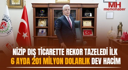 Nizip Dış Ticarette Rekor Tazeledi İlk 6 Ayda 201 Milyon Dolarlık Dev Hacim