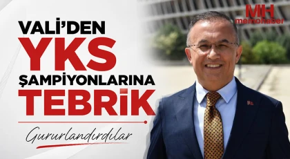 Vali'den YKS Şampiyonlarına Tebrik