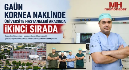 GAÜN Kornea Naklinde Üniversite Hastaneleri Arasında İkinci Sırada