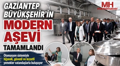 Gaziantep Büyükşehir’in modern aşevi tamamlandı