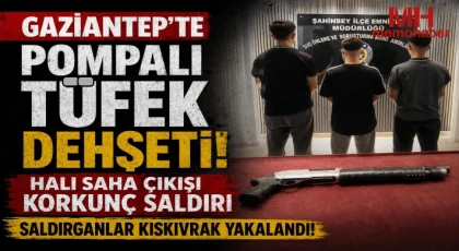 Gaziantep’te pompalı tüfek dehşeti! Halı saha çıkışı korkunç saldırı!