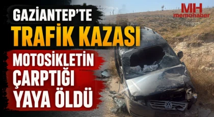Gaziantep'te trafik kazası: Motosikletin çarptığı yaya öldü 