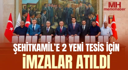 Şehitkamil’e 2 Yeni Tesis İçin İmzalar Atıldı