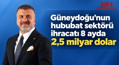 Güneydoğu’nun hububat sektörü ihracatı 8 ayda 2,5 milyar dolar