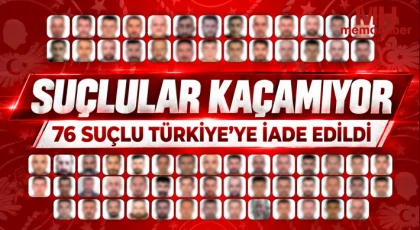 Suçlular kaçamıyor: 76 suçlu Türkiye’ye iade edildi