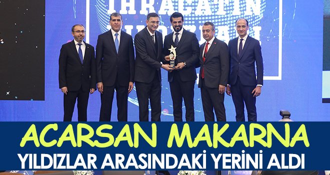 Acarsan Makarna yıldızlar arasındaki yerini aldı