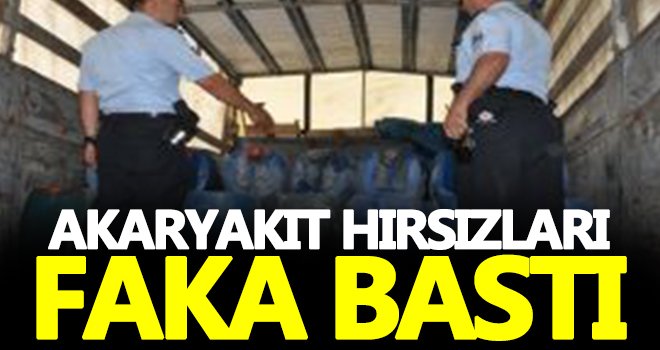 Akaryakıt hırsızlığı yapan 3 şüpheli yakalandı