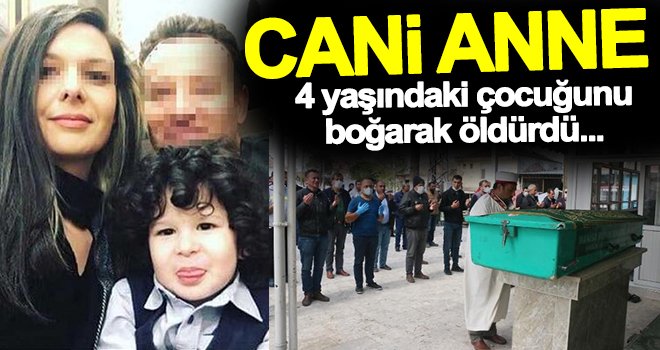 Annesinin elleriyle boğarak öldürdüğü Ali, toprağa verildi