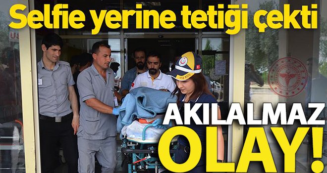 Av tüfeği ile öz çekim yapmak isterken olanlar oldu