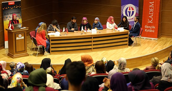 Bilgi yarışmasının birincisi GAÜN öğrencileri