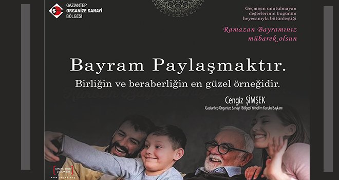 Cengiz Şimşek'ten Bayram Mesajı