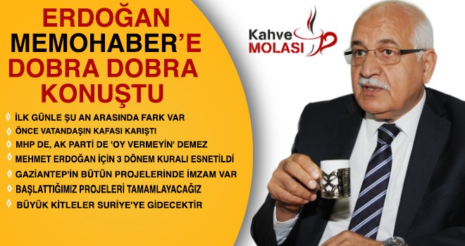 Erdoğan 'Kahve Molası'nda Mehmet Taşçı'nın sorularını yanıtladı