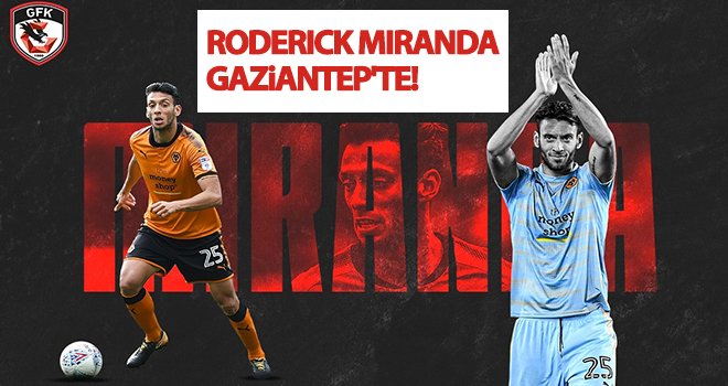 Gaziantep FK, Portekizli stoper Roderick Miranda ile anlaştı