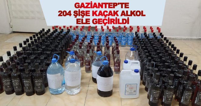 Gaziantep'te kaçak alkol ele geçirildi: 3 gözaltı