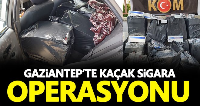 Gaziantep'te 3 bin 500 paket kaçak sigara ele geçirildi