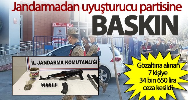 Gaziantep'te bağ evine uyuşturucu baskını