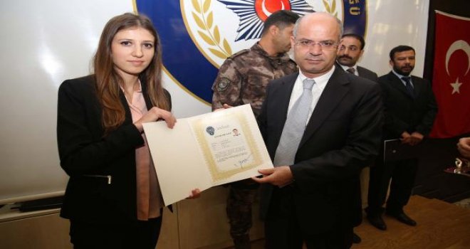 Gaziantep'te başarılı polisler ödüllendirildi