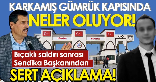 Gaziantep'te Gümrük Kapısında bıçaklı saldırı: Kim dur diyecek!