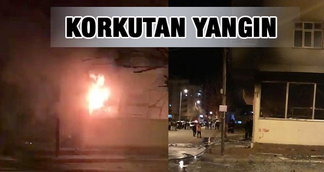 Gaziantep'te ikinci el eşya mağazası alev alev yandı