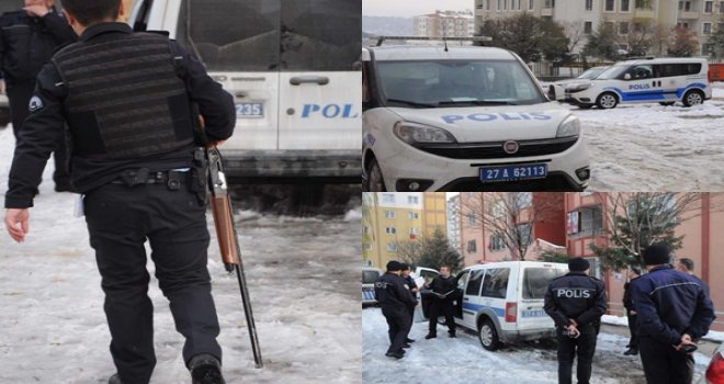Gaziantep'te kavga ihbarına giden polise ateş açıldı