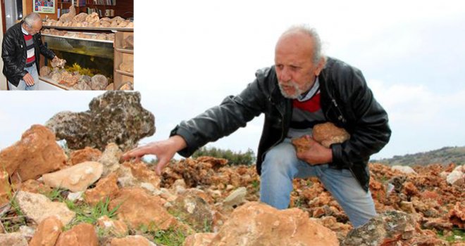 Gaziantep'te kolleksiyoner öğretmen 15 yıldır dağlarda taş arıyor