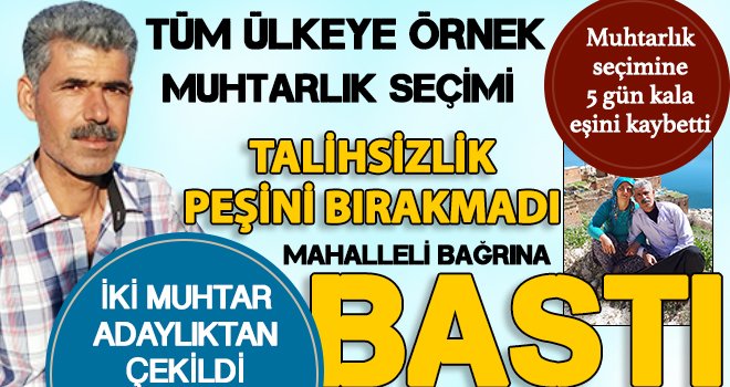 Gaziantep'te örnek muhtarlık seçimi!