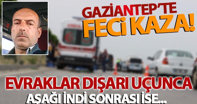 Gaziantep'te otomobilin çarptığı adam öldü