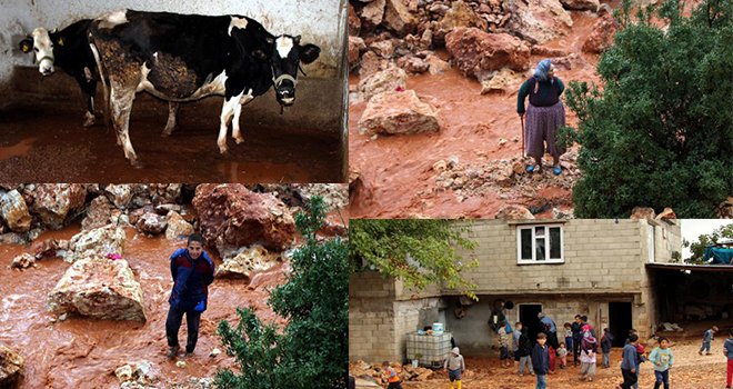 Gaziantep'te sağanak sele dönüştü