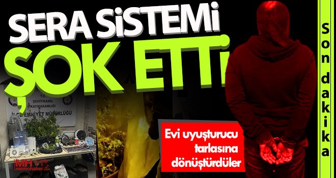 Gaziantep'te şok baskın! Oda içinde uyuşturucu serası...