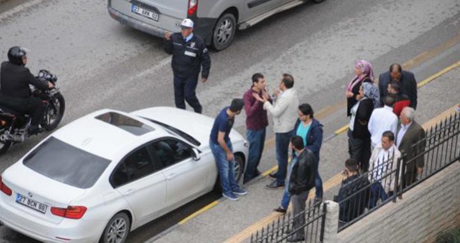 Gaziantep’te yol verme kavgası polis müdahalesiyle bitti