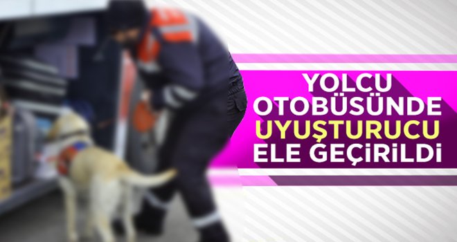 Gaziantep'te yolcu otobüsünde uyuşturucuya 2 gözaltı