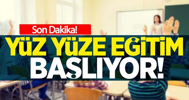 Gaziantep'te yüz yüze eğitim yarın başlıyor!