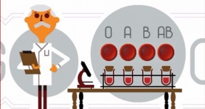 Google'dan Karl Landsteiner Doodle'ı