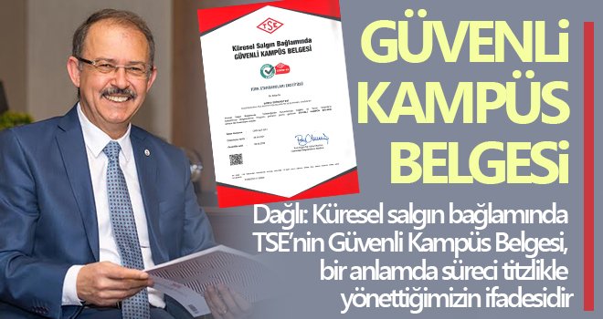 Güvenli kampüs belgesi