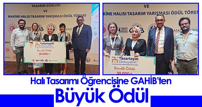 Halı Tasarımı Öğrencisine GAHİB’ten Büyük Ödül