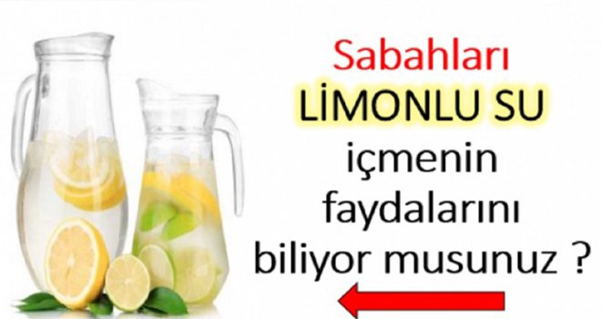 Her sabah limonlu su içmenin faydaları