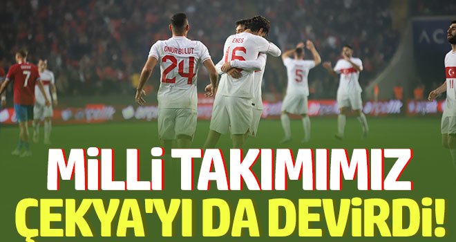 Milli Takımımız Çekya'yı da devirdi! Türkiye - Çekya: 2 - 1 