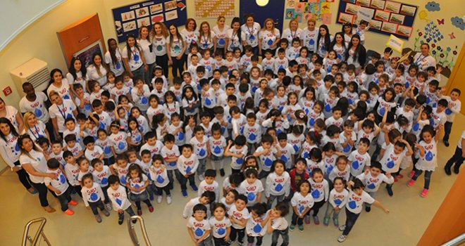 Minik GKV’lilerden su damlası ve yağmur dansı 