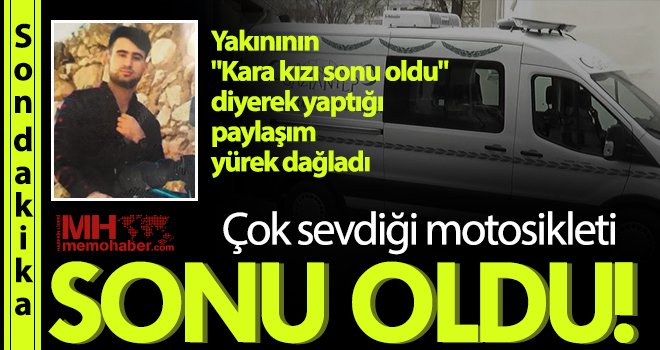 Motosikletiyle kaza yapan genç kurtarılamadı 