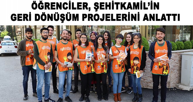 Öğrenciler, projelerini esnaf ve vatandaşa anlattılar