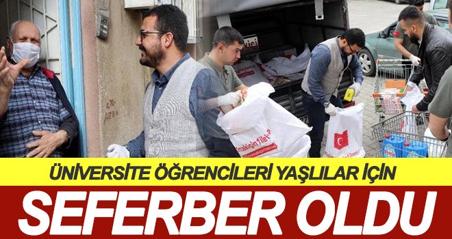 Öğrenciler sokağa çıkamayanların ihtiyaçlarını karşılıyor