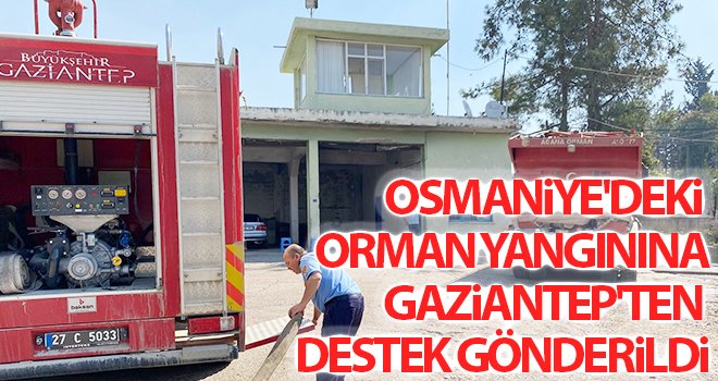 Osmaniye'deki Orman yangınına Gaziantep'ten destek gönderildi